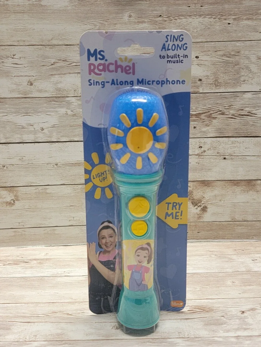 Ms. Rachel Sing Along Microphone Built In Music Light Up Toddler Toy